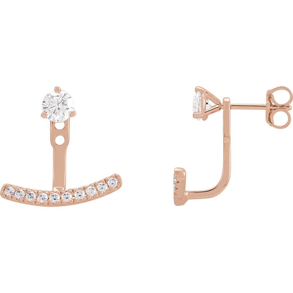 14K Lab Grown Diamond Earring Jackets