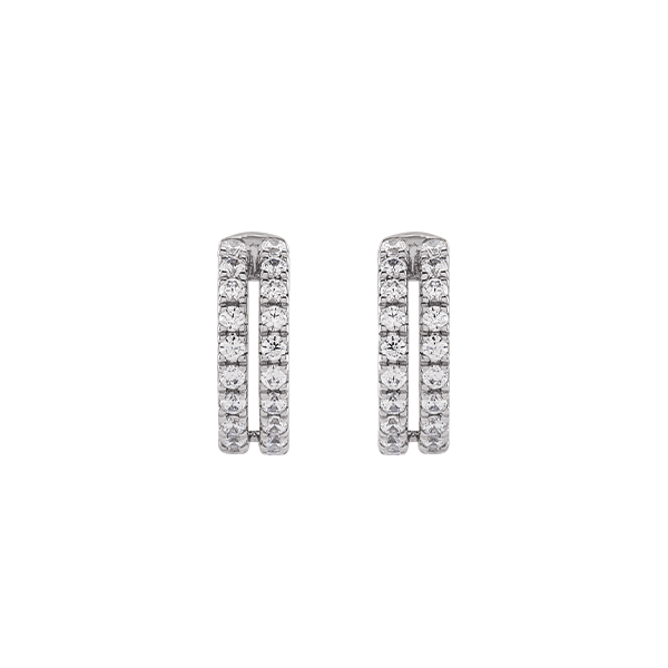 14K Lab Grown Diamond 0.50ct Double Row Ear Cuff
