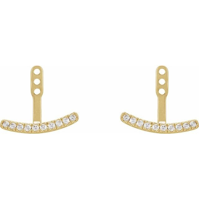 14K Lab Grown Diamond Earring Jackets