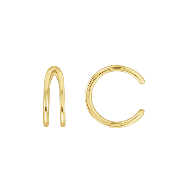 14K Negative Space Ear Cuff