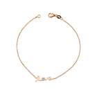 14K Natural Diamond Love Bracelet