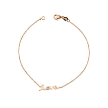 14K Natural Diamond Love Bracelet