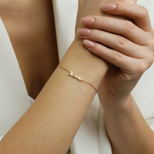 14K Natural Diamond Love Bracelet