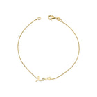 14K Natural Diamond Love Bracelet