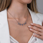 14K Natural Diamond and Tanzanite Necklace
