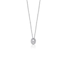 14K Natural Diamond Solitaire in Oval Halo