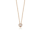 14K Natural Diamond Solitaire in Heart Shape Halo