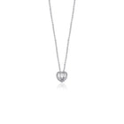 14K Natural Diamond Solitaire in Heart Shape Halo