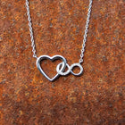14K Heart and Infinity Necklace