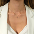 14K Natural Diamond Solitaire in Marquise Shape Halo