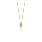 14K Natural Diamond Solitaire in Marquise Shape Halo