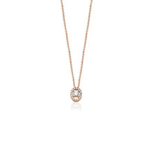14K Natural Diamond Solitaire in Oval Halo