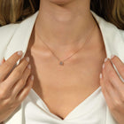 14K Natural Diamond Solitaire in Oval Halo