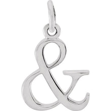 Silver Lowercase Initial Pendant