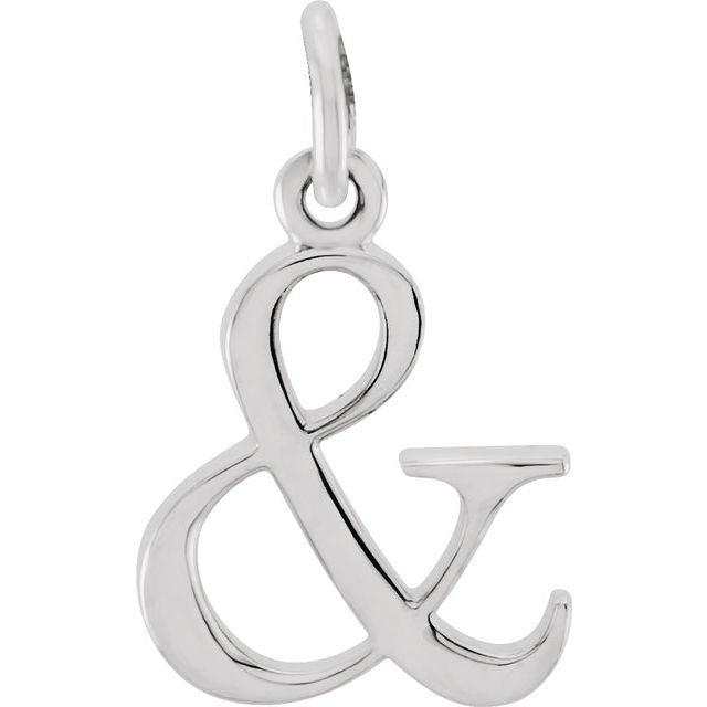 Silver Lowercase Initial Pendant