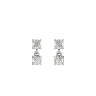 14K Lab Grown Diamond Two Stone Earrings