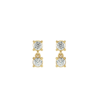 14K Lab Grown Diamond Two Stone Earrings