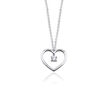 14K Solitaire Diamond Heart