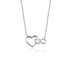 14K Heart and Infinity Necklace