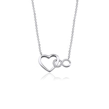 14K Heart and Infinity Necklace