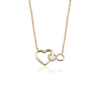 14K Heart and Infinity Necklace