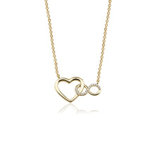 14K Heart and Infinity Necklace