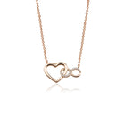 14K Heart and Infinity Necklace