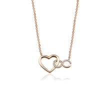 14K Heart and Infinity Necklace