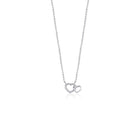 14K Soulmates Diamond Hearts Necklace