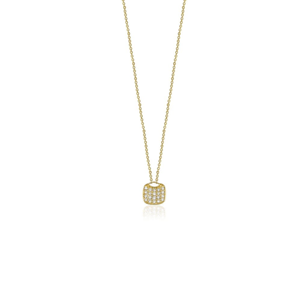 14K Natural Diamond Pave Locket
