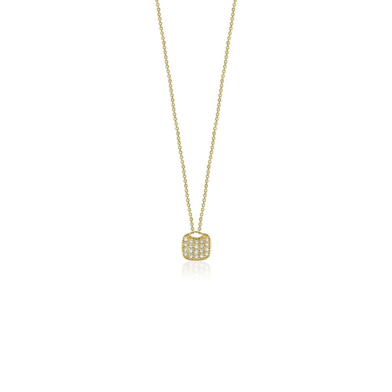 14K Natural Diamond Pave Locket