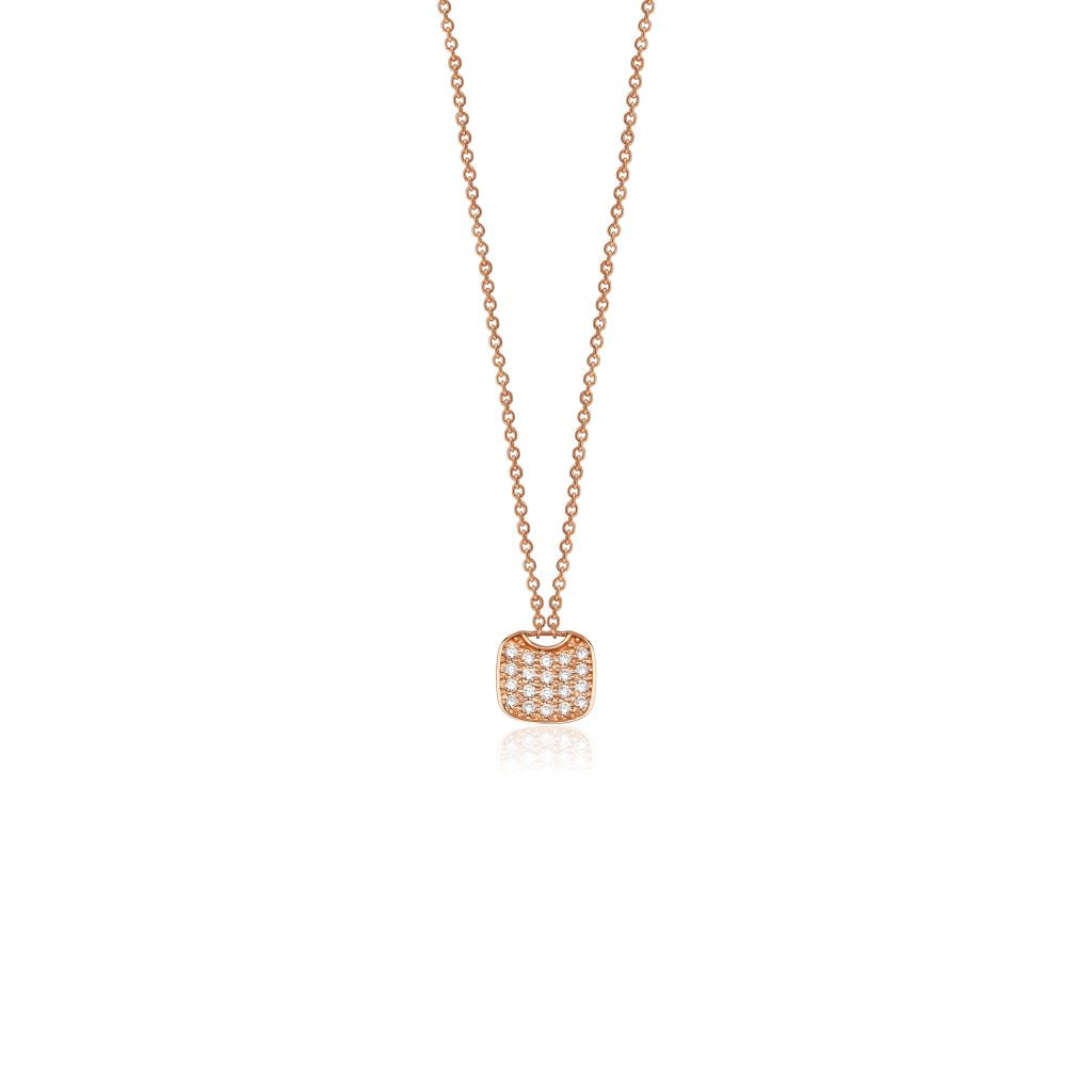 14K Natural Diamond Pave Locket