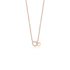 14K Soulmates Diamond Hearts Necklace