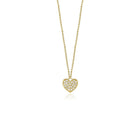 14K Natural Diamond Pave Heart