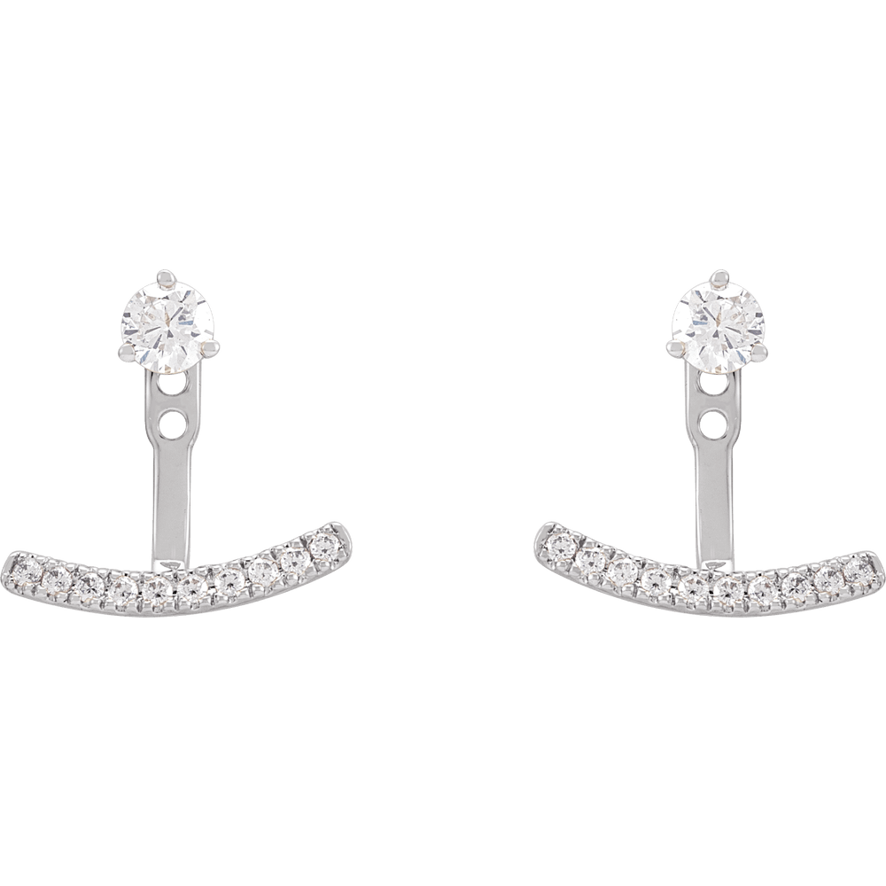 14K Lab Grown Diamond Earring Jackets
