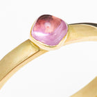 14K Cabochon Pink Tourmaline Ring
