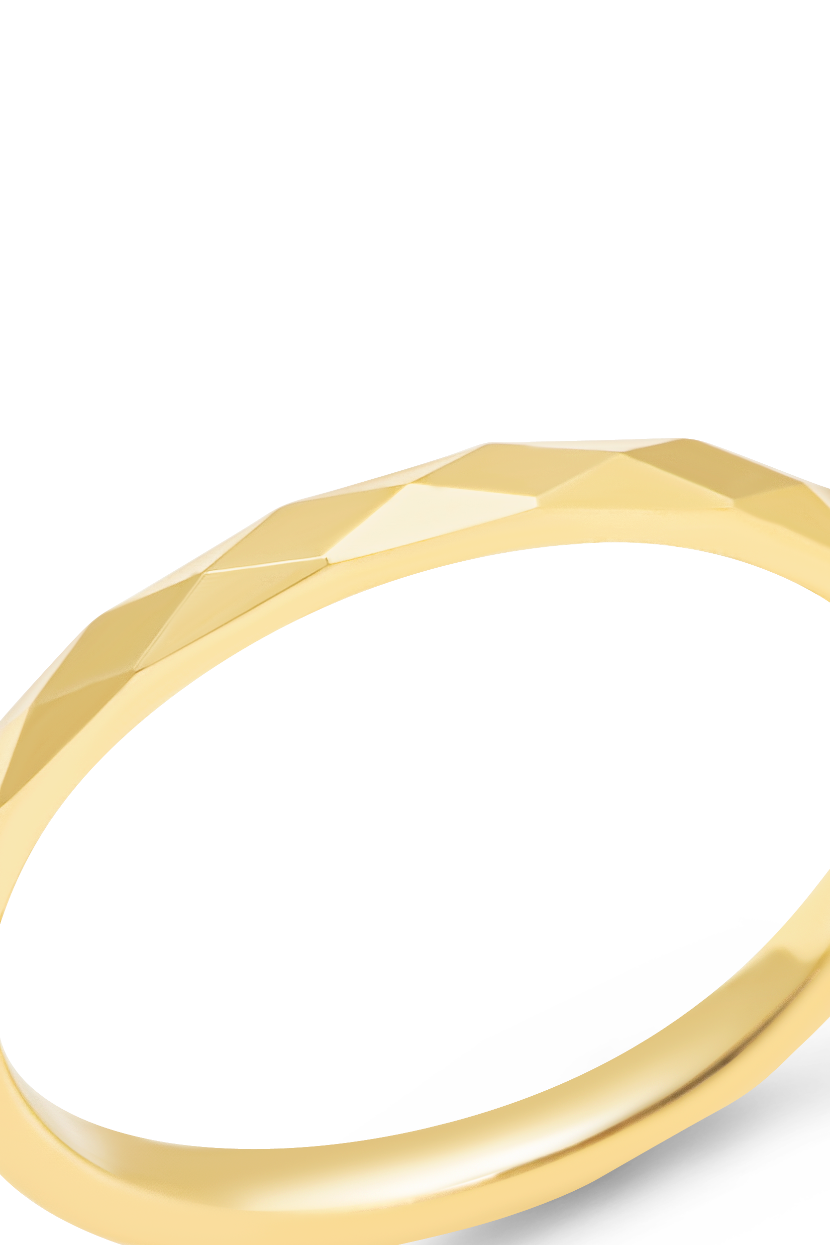 14K Gold 1.5mm Diamond Pattern Band