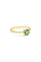 14K Gold 0.75ct Vibrant Green Tourmaline Ring