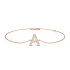 18K Initial Diamond Bracelet