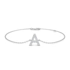 18K Initial Diamond Bracelet
