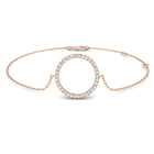 18K Gold Circle of Life Natural Diamond Bracelet