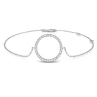 18K Gold Circle of Life Natural Diamond Bracelet