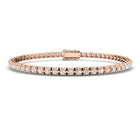 18K Box Set Natural Diamond Tennis Bracelet