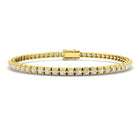 18K Box Set Natural Diamond Tennis Bracelet