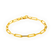 14K Gold Bold Paperclip Chain 3.85 mm Bracelet