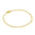 18K Natural Diamond Multi Shape Bezel Set Bracelet