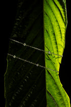 18K Gold Double Row Diamond Station Bracelet