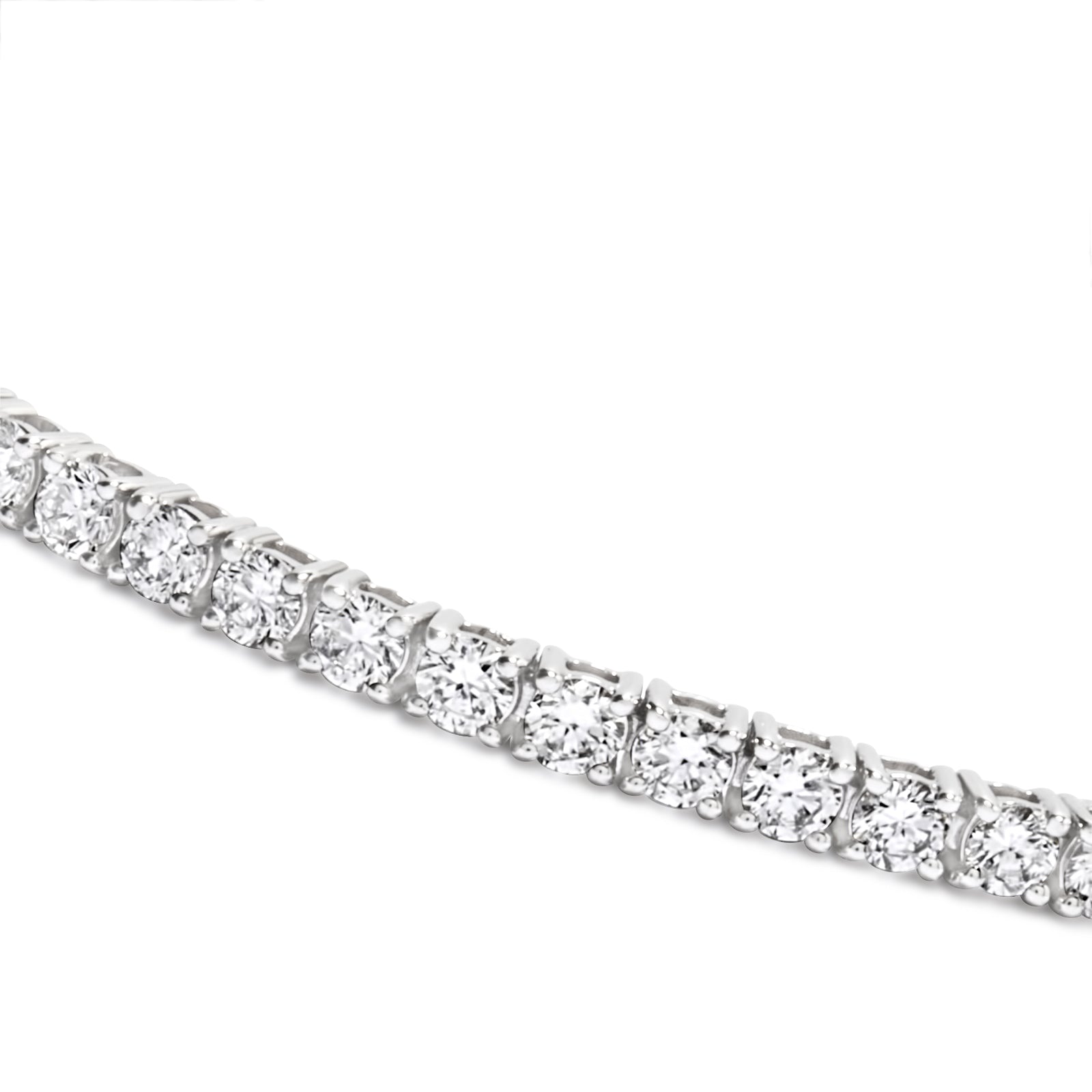18K Natural Diamond Tennis Bracelet