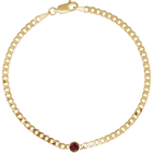 14K Natural Gemstone Link Bracelet