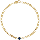 14K Natural Gemstone Link Bracelet